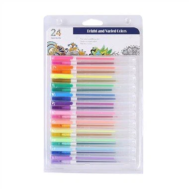 Zestaw 12 długopisów żelowych w unikalnym kolorze